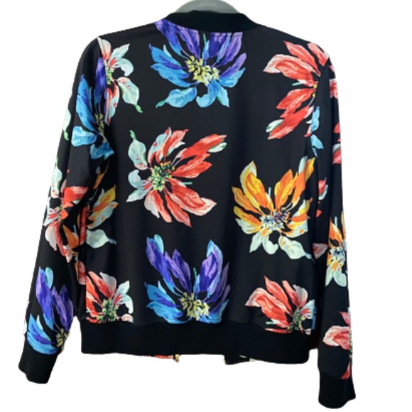 BOMBER JACKET FLORAL PRINT - Picture 4 of 7